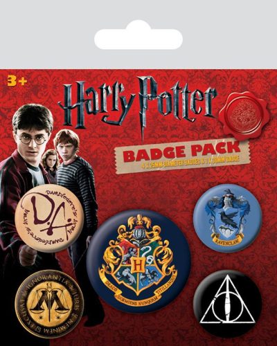 Harry Potter Kitűzők 5-Pack Hogwarts