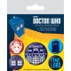 Doctor Who Pin-Back Buttons 5-Pack Exterminate