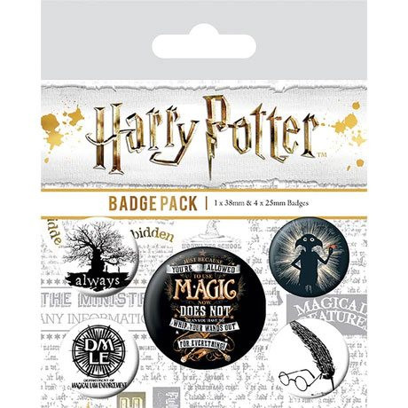 Harry Potter Kitűzők 5-Pack Symbols