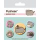 Pusheen Pin-Back Buttons 5-Pack Fancy