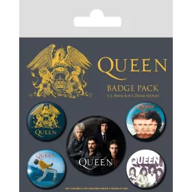 Queen Pin-Back Buttons 5-Pack Classic