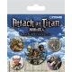 Attack on Titan Pin-Back Buttons 5-Pack Season 3