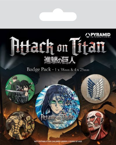 Attack on Titan Kitűzők 5-Pack Season 4