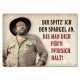 Bud Spencer Tin Sign Dir spitz' ich den Spargel an,... 10 x 15 cm