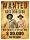 Bud Spencer & Terence Hill Tin Sign Wanted 30 x 40 cm