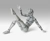 S.H.Figuarts Action Figure Body-Chan Sports Edition Wire Frame (Gray Color Ver.) 15 cm