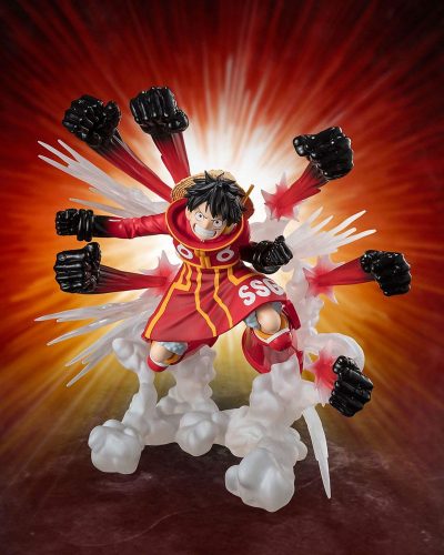 One Piece Figuarts ZERO Extra Battle PVC Szobor Monkey D. Luffy -Gum Gum Hawk Gatling- 19 cm