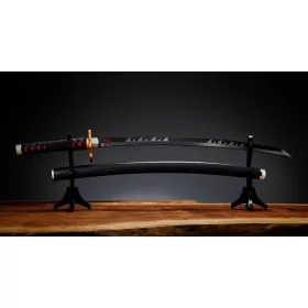   Demon Slayer: Kimetsu no Yaiba Proplica Replica 1/1 Nichirin Sword (Tanjiro Kamado) Kyojuro Rengoku's Sword Gueard Ver. 88 cm
