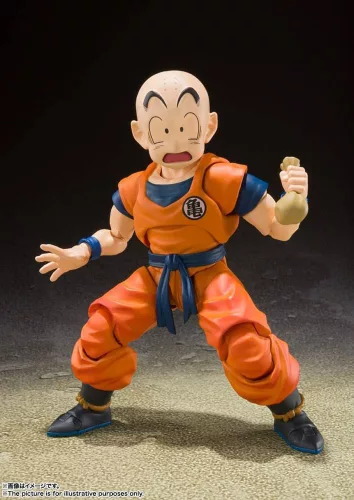 Dragon Ball Z S.H. Figuarts Action Figure Krillin-Earth's Strongest Man (Reissue) 12 cm