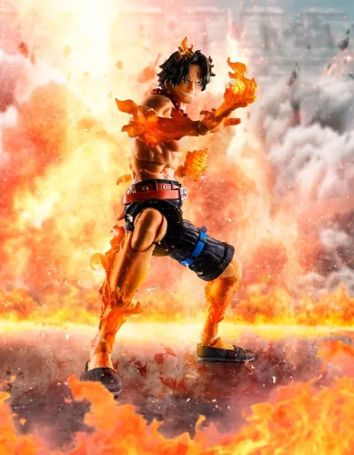 One Piece S.H. Figuarts Action Figure Portgas D. Ace -Marineford- 16 cm