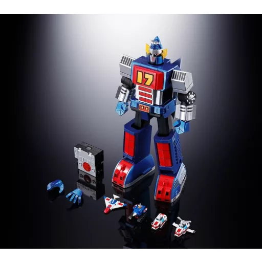 Daitetsujin 17 Soul of Chogokin Diecast Action Figure GX-101S Daitetsujin 17 & 18 Graviton Box 18 cm