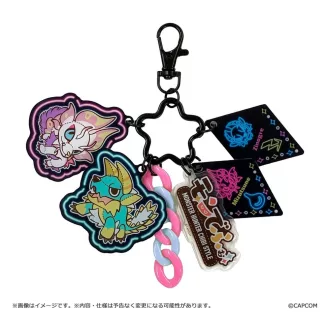   Monster Hunter Chibi Style Acrylic Keychain Multi Charm: Zinogre & Mizutsune