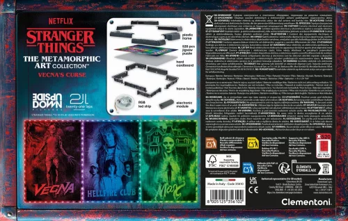 Stranger Things Metamorphic Art Collection Jigsaw Puzzle with Light-Up Effect Vecna (520 pieces)