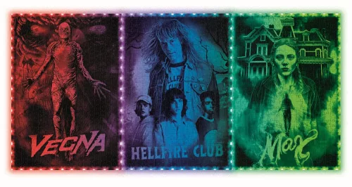 Stranger Things Metamorphic Art Collection Jigsaw Puzzle with Light-Up Effect Vecna (520 pieces)