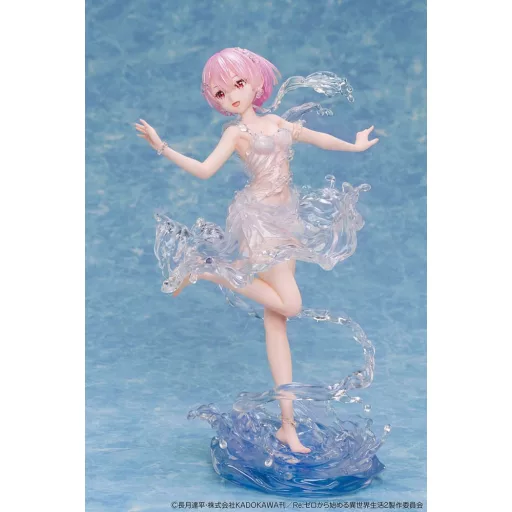 Re:Zero Starting Life in Another World PVC 1/7 Ram Szobor Aqua Dress 23 cm