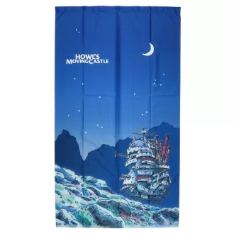 Howl's Moving Castle Noren Curtains Moonlit night