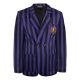 Wednesday Jacket Nevermore Academy Purple Striped Blazer Size L