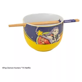   KPop Demon Hunters Ramen Bowl with Chopsticks Rumi Superstar Flavor