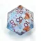 CritStones Liquid Core Dice D20 Seraphic Reverie 3 cm