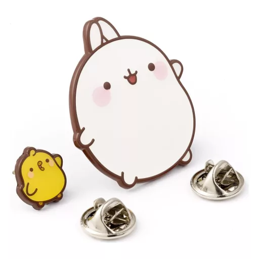 Molang Pin Badge Molang & Piu Piu