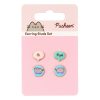 Pusheen Stud Earrings 2-pack Hi , Bye""