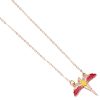 Harry Potter Necklace Fawkes (Gold plated)