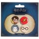 Harry Potter Cutie Kitűzők 4-Pack Harry Potter & Hedwig