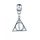 Harry Potter Charm Deathly Hallows (silver plated)