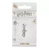Harry Potter Charm Lightning Bolt with Glasses (silver plated)