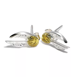 Harry Potter Fülbevaló Golden Snitch (silver plated)