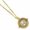 Harry Potter Pendant & Necklace Fixed Time Turner (gold plated)