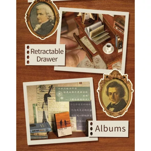 Book Nook The Secret Rhythm 23 x 11 cm