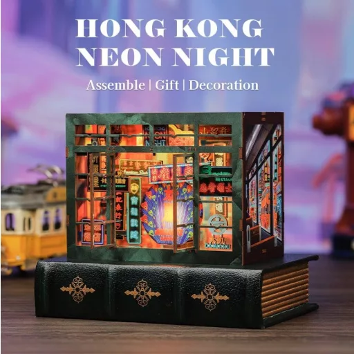 Book Nook Hong Kong Neon Light 13 x 17 cm