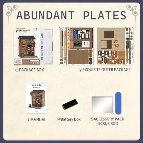 Miniature House Model Kit Morita-Ya 21 x 16 cm