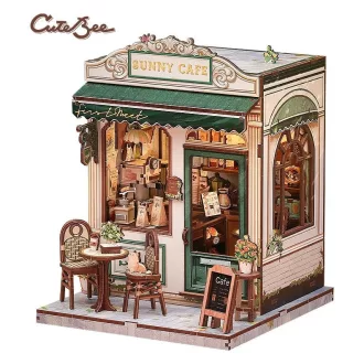 Miniature House Model Kit Sunny Cafe 20 x 16 cm
