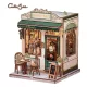 Miniature House Model Kit Sunny Cafe 20 x 16 cm