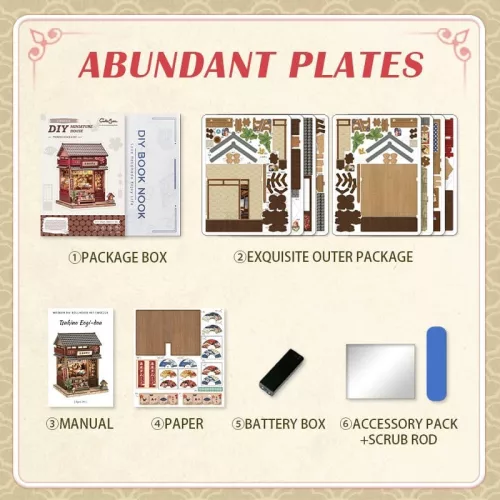 Miniature House Model Kit Tsukino Eogi-dou 19 x 14 cm