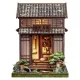 Miniature House Model Kit Kirishima Cha-an 19 x 14 cm