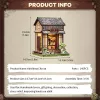 Miniature House Model Kit Kirishima Cha-an 19 x 14 cm