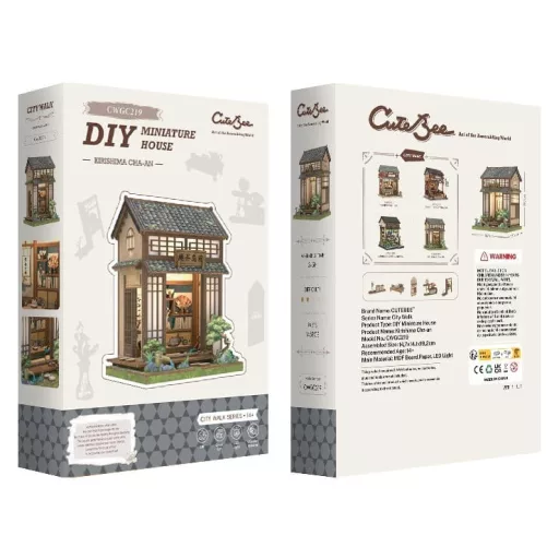Miniature House Model Kit Kirishima Cha-an 19 x 14 cm