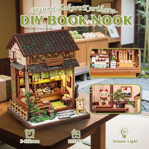 Miniature House Model Kit Kanmi-dokoro Kurihara 19 x 15 cm