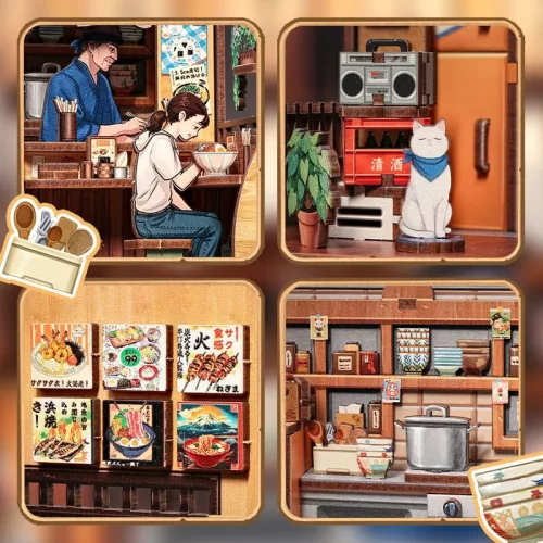 Miniature House Model Kit Oishii Kyoto 22 x 13 cm