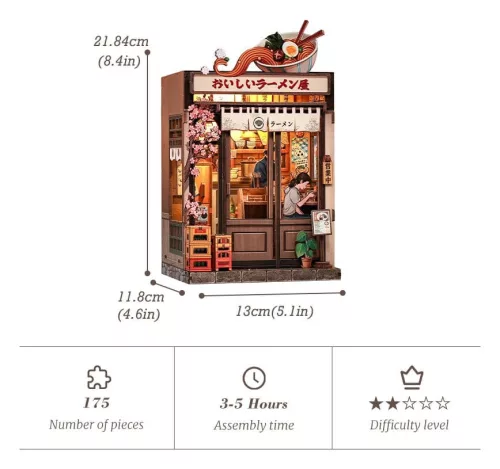 Miniature House Model Kit Oishii Kyoto 22 x 13 cm