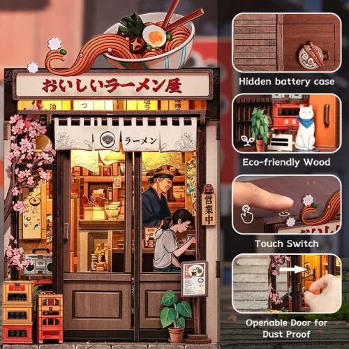 Miniature House Model Kit Oishii Kyoto 22 x 13 cm