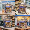 Miniature House Model Kit Beika-cho Convenience Store 22 x 15 cm