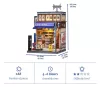 Miniature House Model Kit Beika-cho Convenience Store 22 x 15 cm
