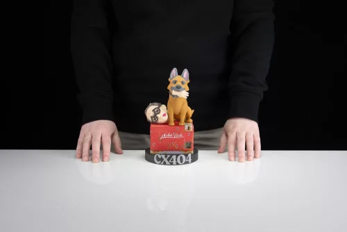 Fallout Vinyl Figura CX404 & Wilzig (Head) Stylized 20 cm