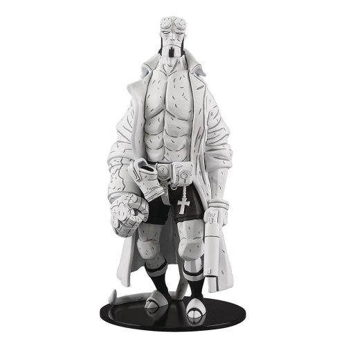 Hellboy Vinyl Szobor 30th Anniversary B&W Variant Previews Exclusive 32 cm