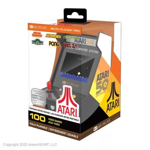 Atari Portable Retro Arcade Micro Player Pro
