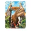 Jurassic Park WoodArts 3D Wooden Wall Art Rex Attack 30 x 40 cm